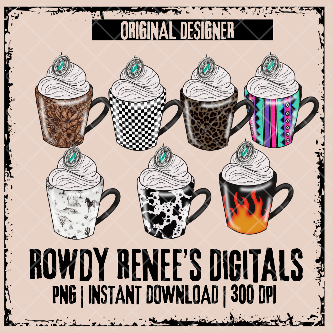 Patterned cups
