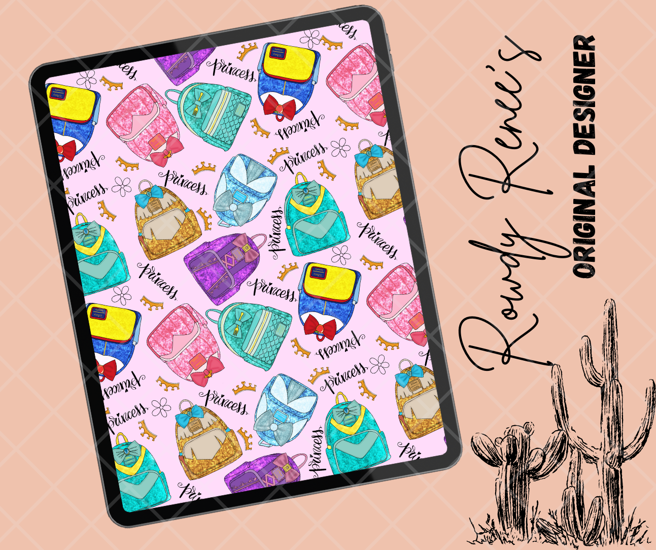 Character Bookbag seamless