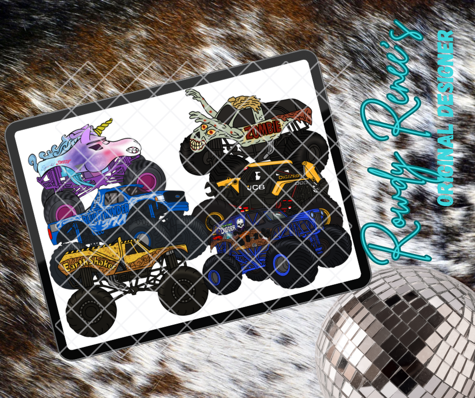 Monster truck 2 clipart