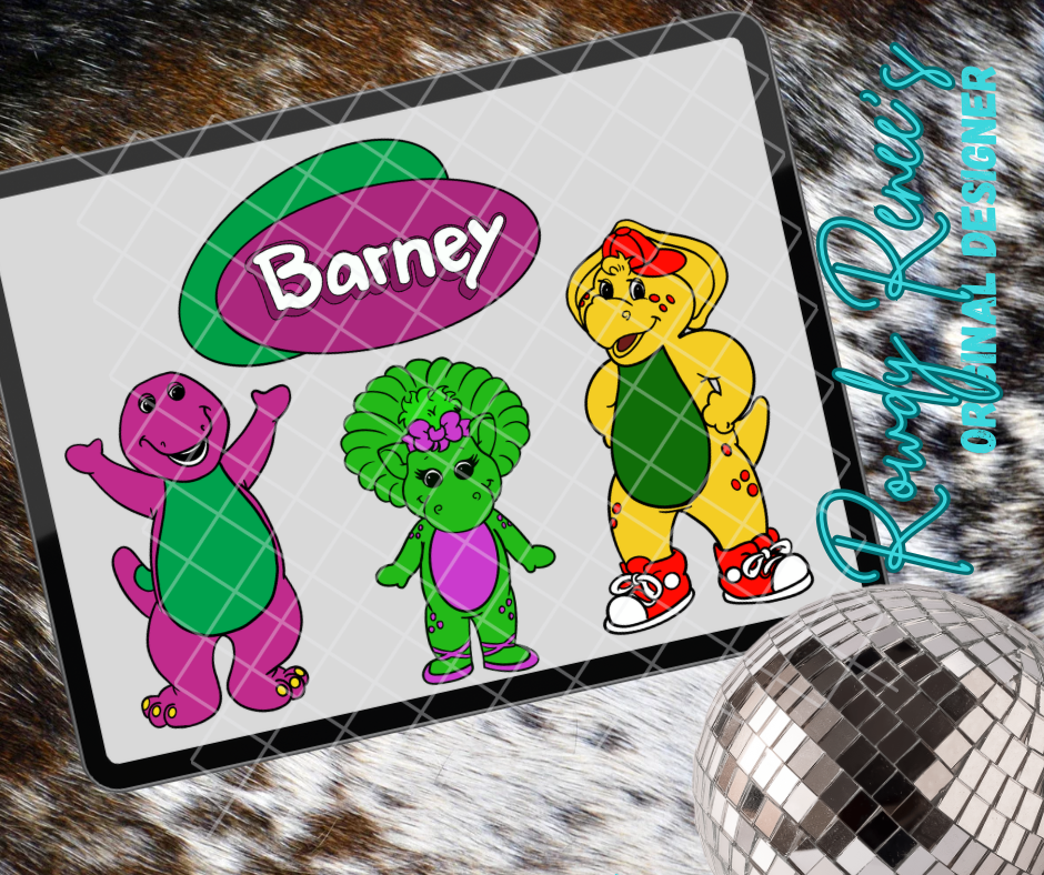 Barney clipart pack