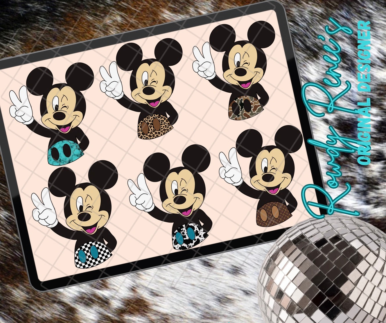 Trendy patterned mouse