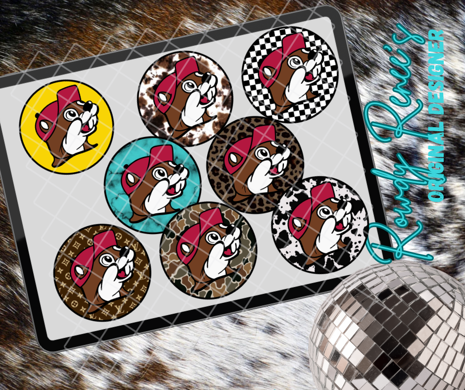 Patterned gas station beaver