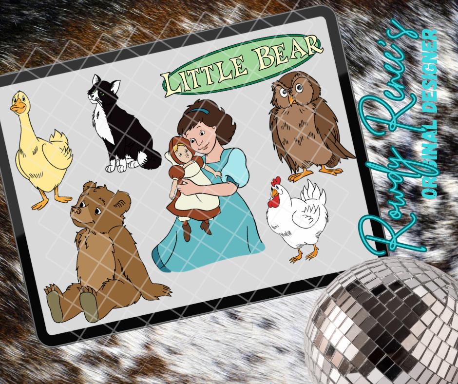 Little bear clipart pack