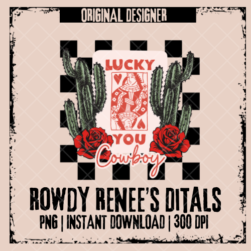 Lucky you Cowboy png