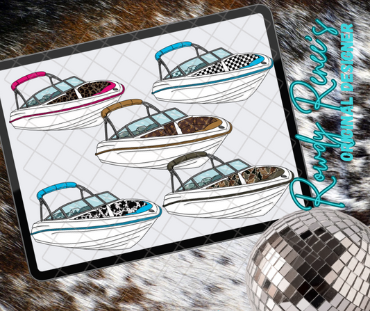 Patterned boat clippies