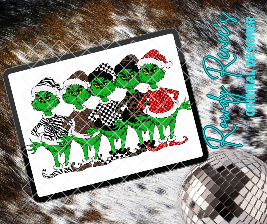 Patterned mean one clip art bundle