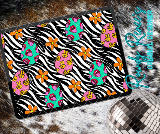 Trendy Easter zebra seamless