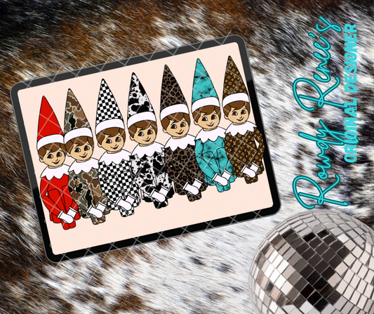 Patterned elf on the shelf