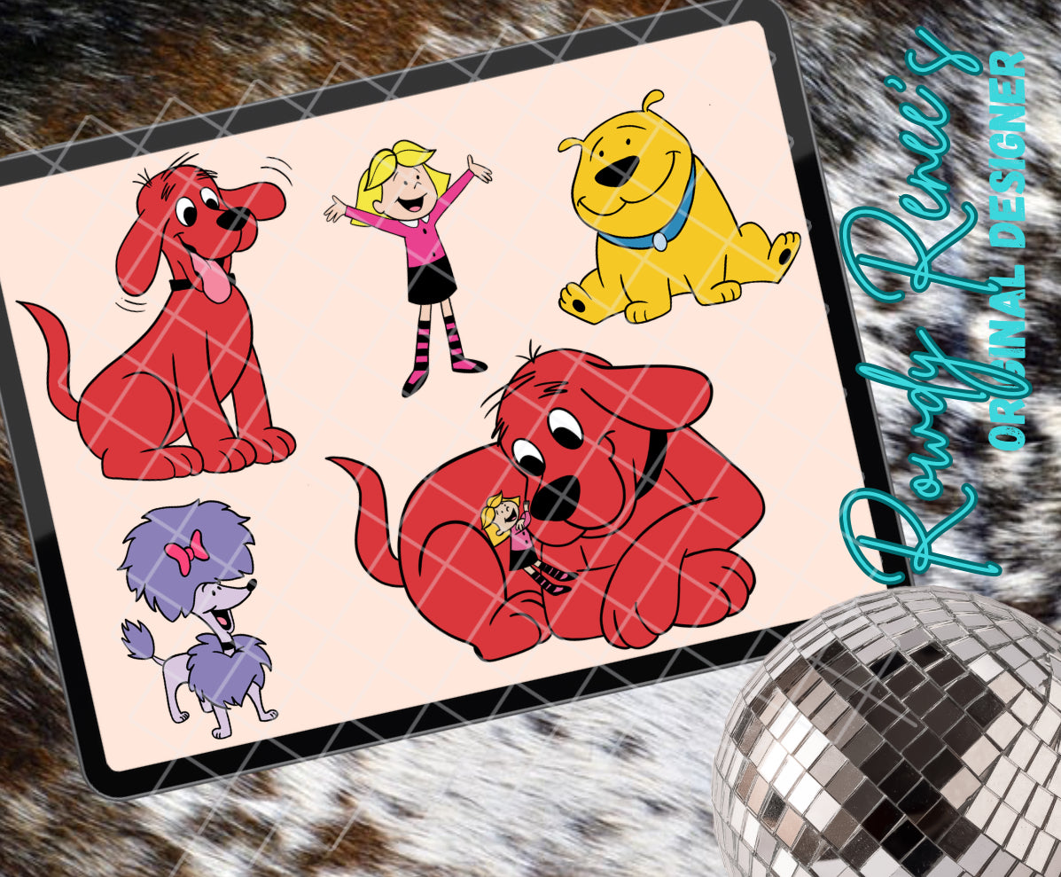 Big red dog clipart