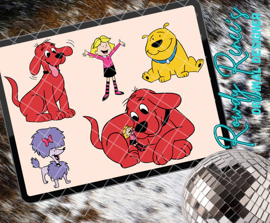 Big red dog clipart