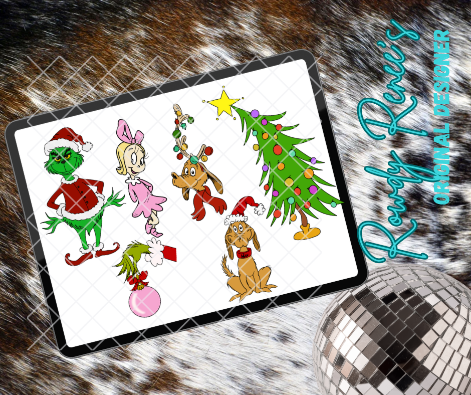Classic mean one clip art bundle