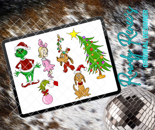 Classic mean one clip art bundle