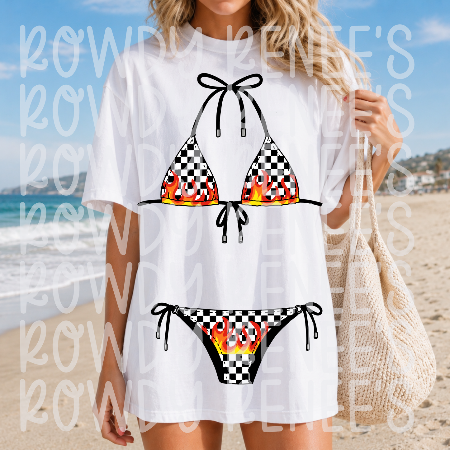 SIX patterned bikini PNGs