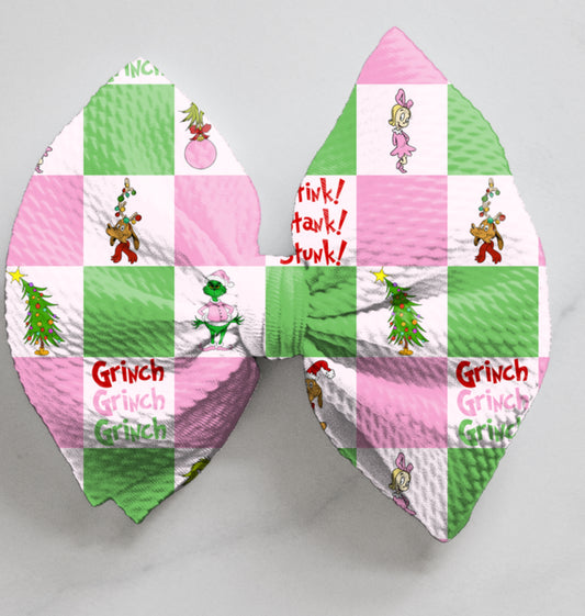 Checkered green guy seamless