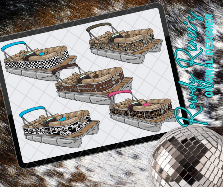 Patterned pontoon clippies