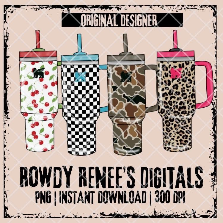 Patterned cups