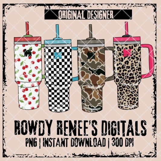 Patterned cups