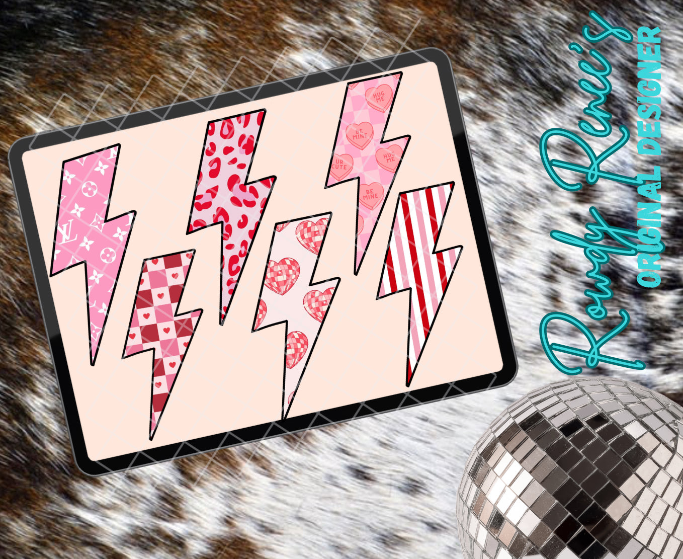 Valentine lightening bolts