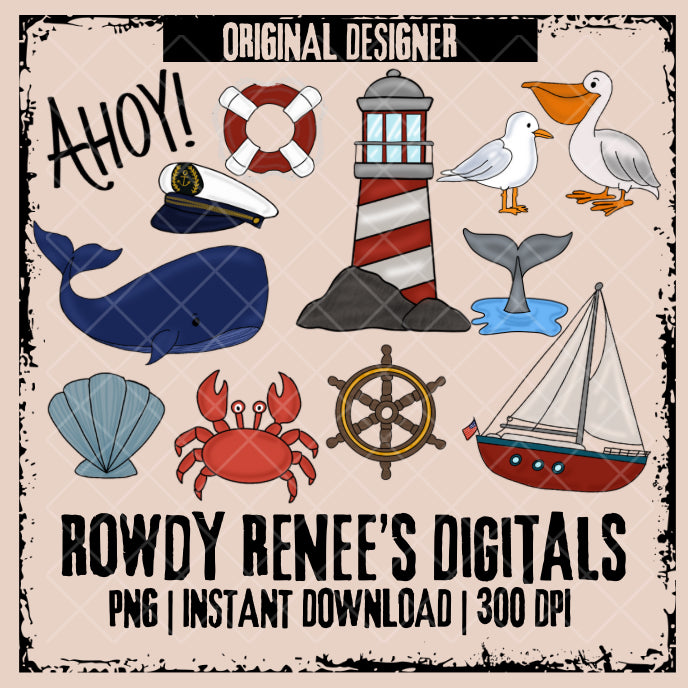 Nautical clipart pack