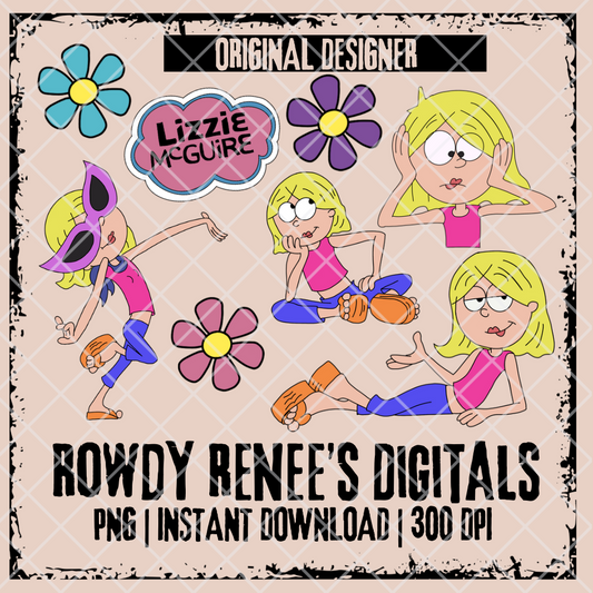 Lizzie clip art pack