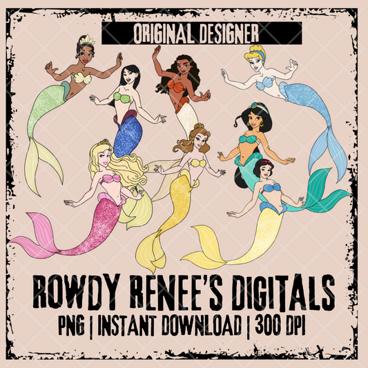 Princess mermaid clip art