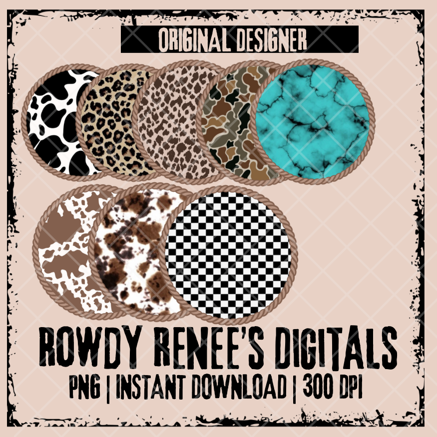 Patterned circle frames