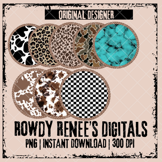 Patterned circle frames