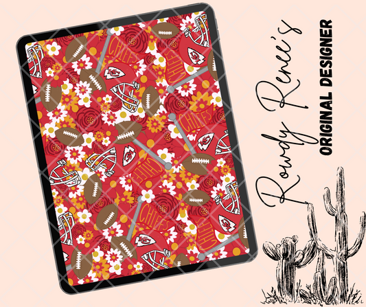 Kansas hand drawn floral seamless file