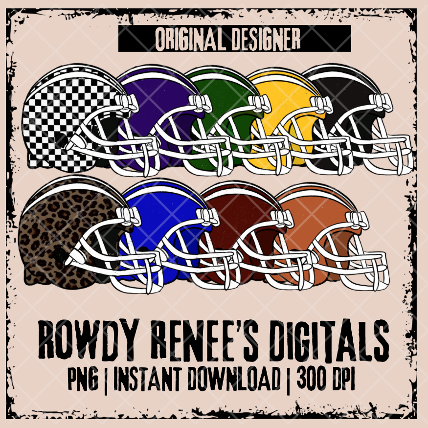 Football helmet bundle