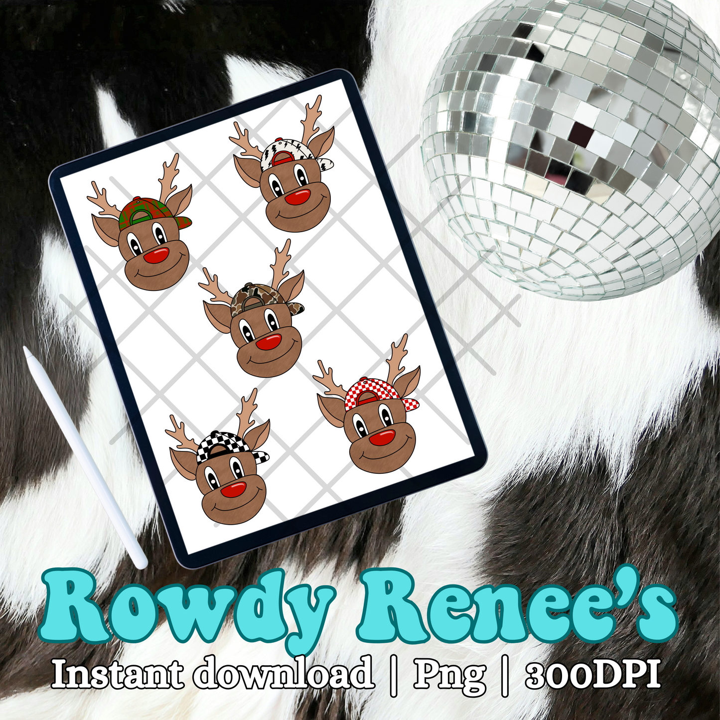 Patterned boy reindeer