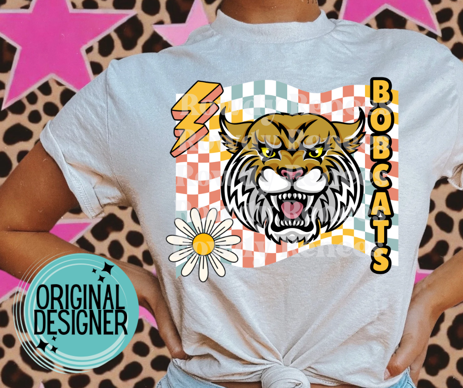 Bobcats groovy design