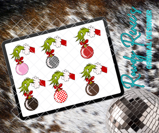 Mean one patterned ornaments