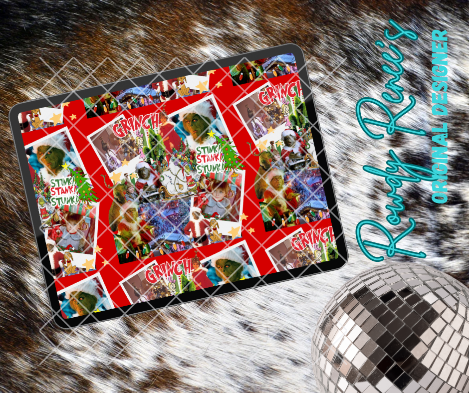 Mean one collage seamless pattern