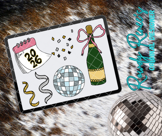New years clioart pack 1