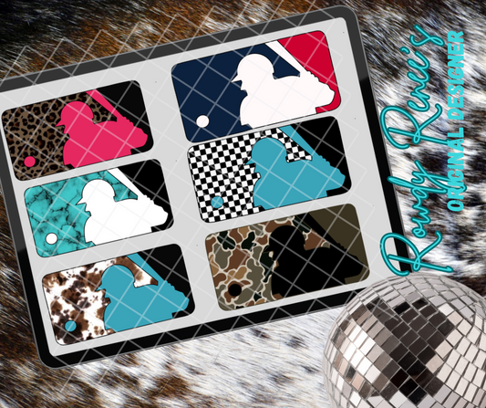 Patterned MLB clippies
